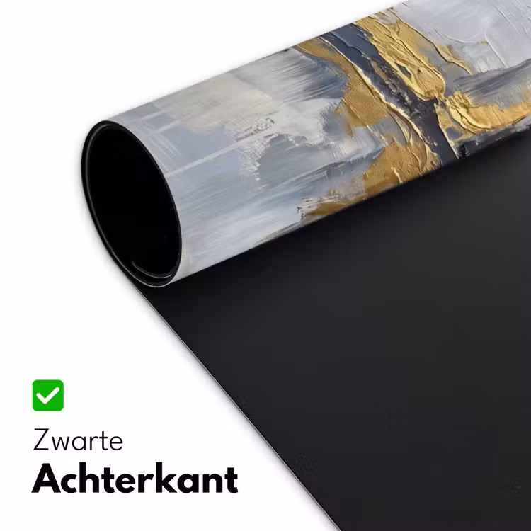 Bureau onderlegger - Abstract - Structuur - Goud - Grijs - Modern — 5