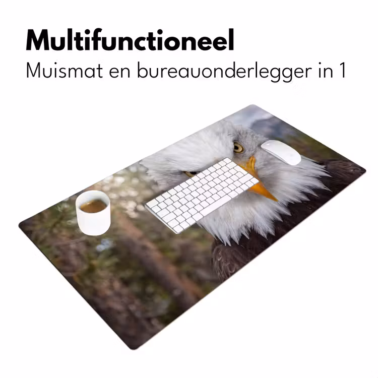 Bureau onderlegger - Amerikaans - Zeearend - Portret - Geel — 7