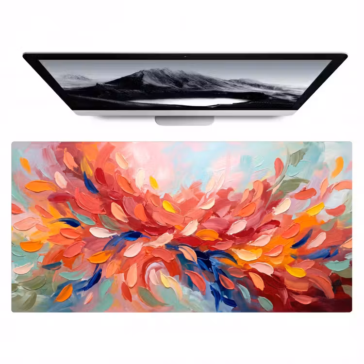 Bureau onderlegger - Bloemen - Abstract - Kunst - Modern — 1