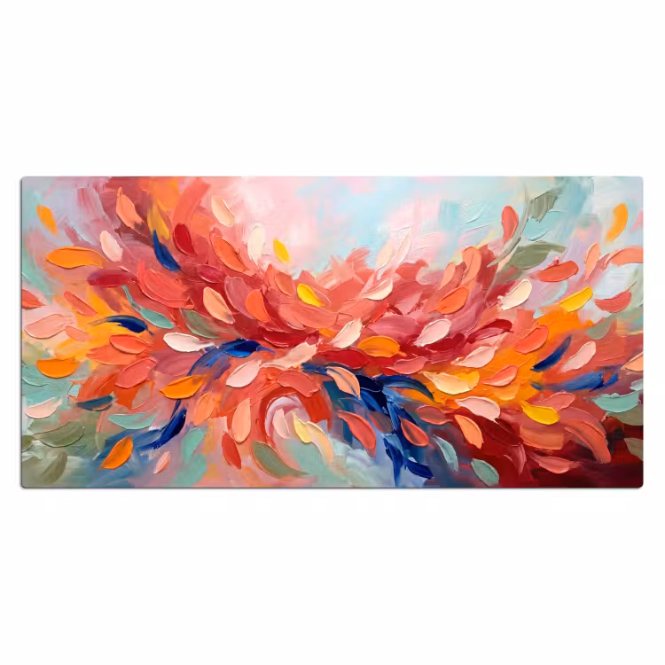Bureau onderlegger - Bloemen - Abstract - Kunst - Modern — 2
