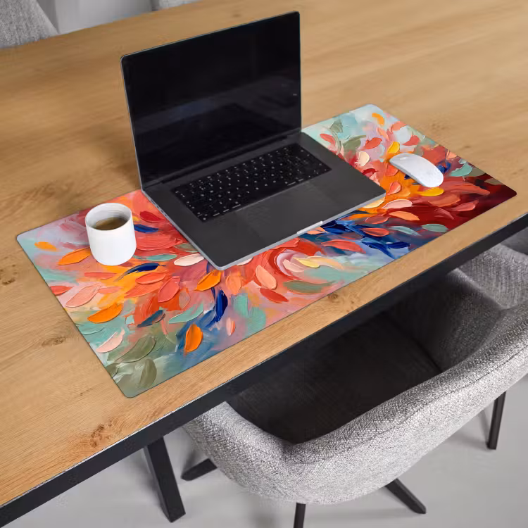 Bureau onderlegger - Bloemen - Abstract - Kunst - Modern — 3