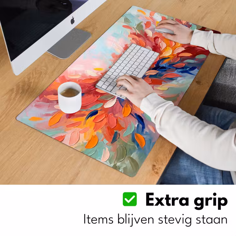 Bureau onderlegger - Bloemen - Abstract - Kunst - Modern — 6