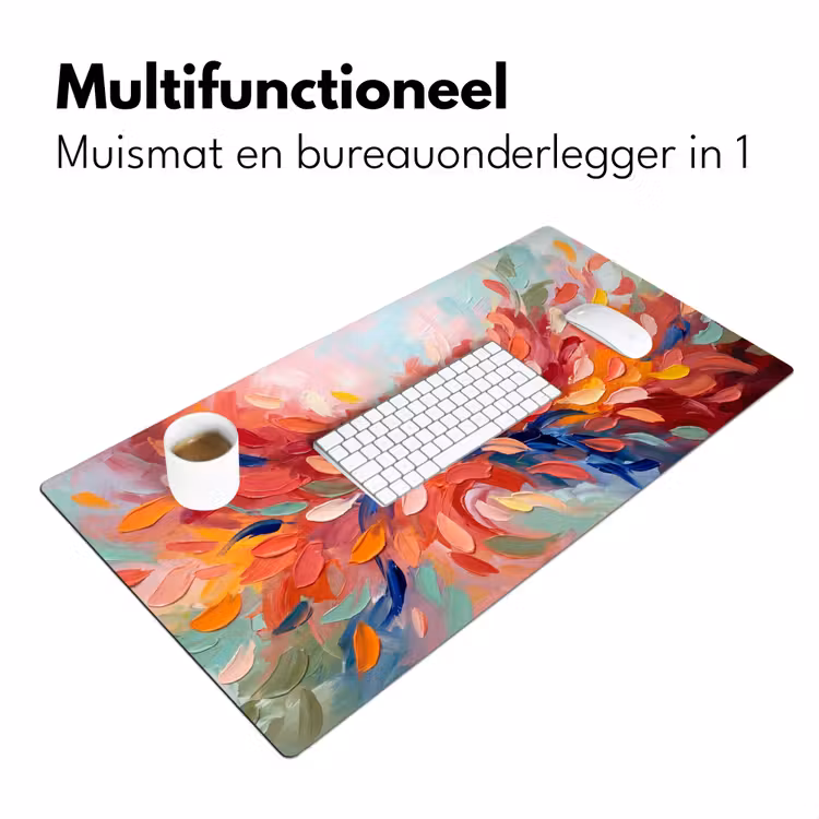 Bureau onderlegger - Bloemen - Abstract - Kunst - Modern — 7