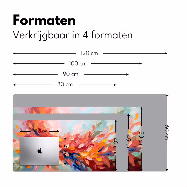 Bureau onderlegger - Bloemen - Abstract - Kunst - Modern — 8