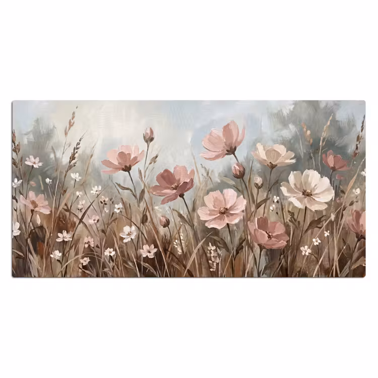 Bureau onderlegger - Bloemen - Botanisch - Schilderij - Pastel - Rustiek — 2