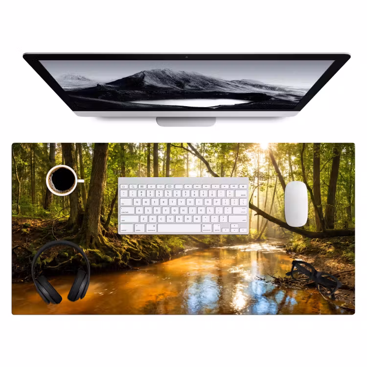 Bureau onderlegger - Bos - Beek - Zonlicht - Natuur - Groen — 4