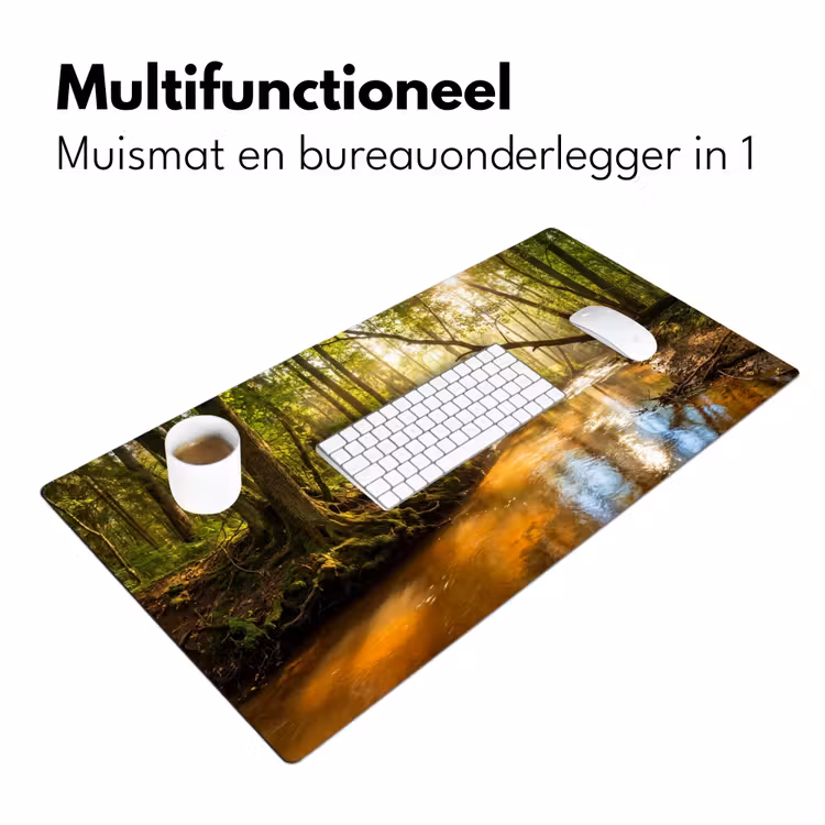 Bureau onderlegger - Bos - Beek - Zonlicht - Natuur - Groen — 7