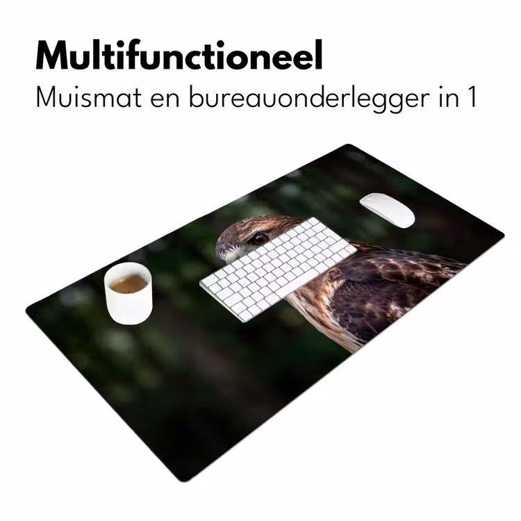 Bureau onderlegger - Buizerd - Roofvogel - Natuur - Bruin — 7