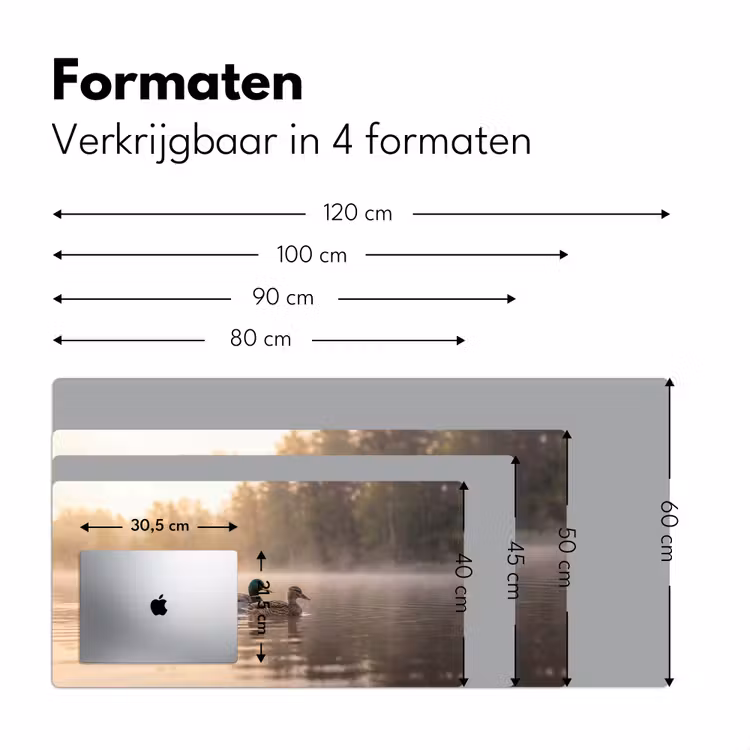 Bureau onderlegger - Eenden - Water - Mist - Natuur — 8