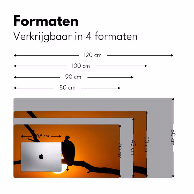Bureau onderlegger - Gier - Tak - Zon - Oranje — 8