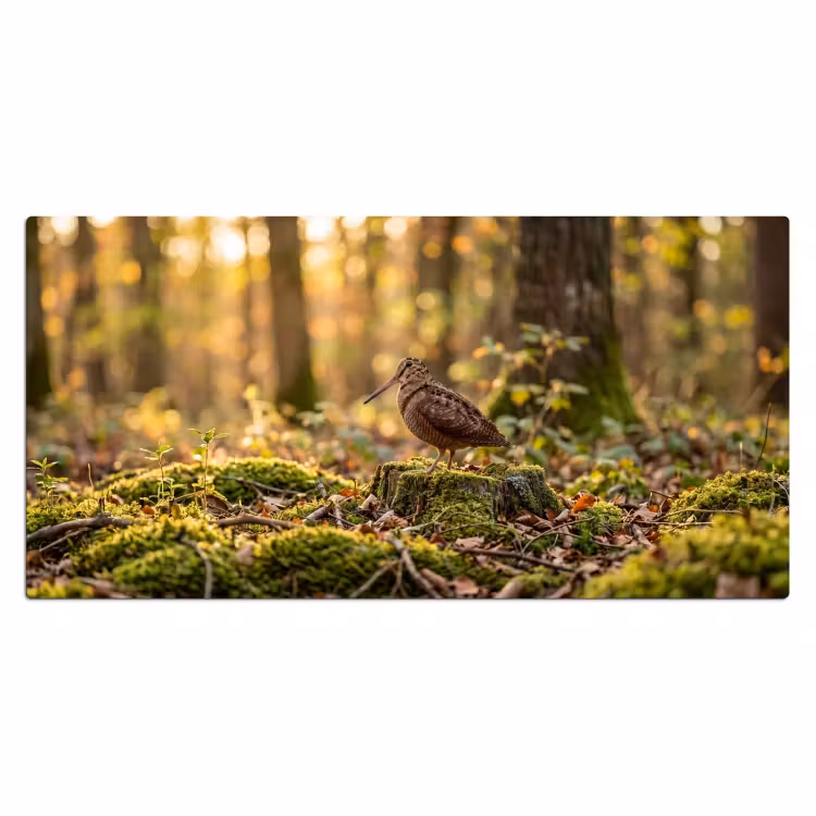 Bureau onderlegger - Houtsnip - Bos - Bladeren - Herfst - Gecamoufleerd — 2