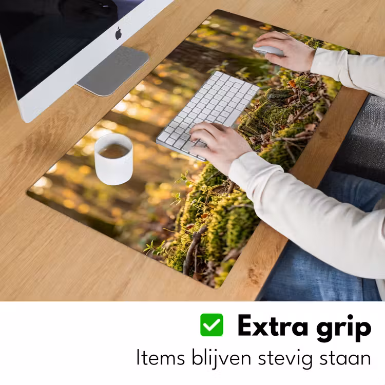 Bureau onderlegger - Houtsnip - Bos - Bladeren - Herfst - Gecamoufleerd — 6