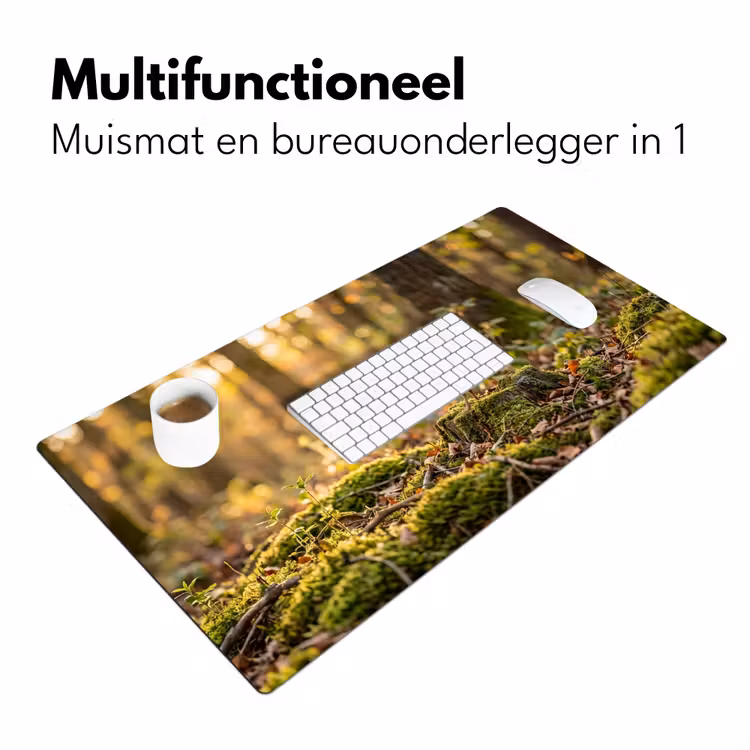 Bureau onderlegger - Houtsnip - Bos - Bladeren - Herfst - Gecamoufleerd — 7