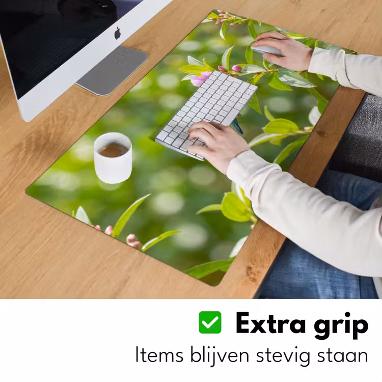 Bureau onderlegger - Kolibrie - Bloem - Natuur - Groen — 6
