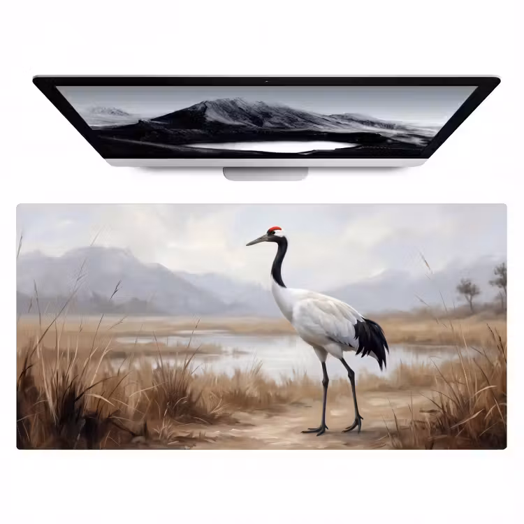 Bureau onderlegger - Kraanvogel - Natuur - Realistisch — 1