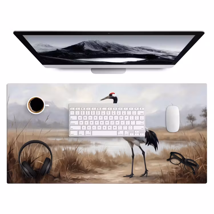 Bureau onderlegger - Kraanvogel - Natuur - Realistisch — 4