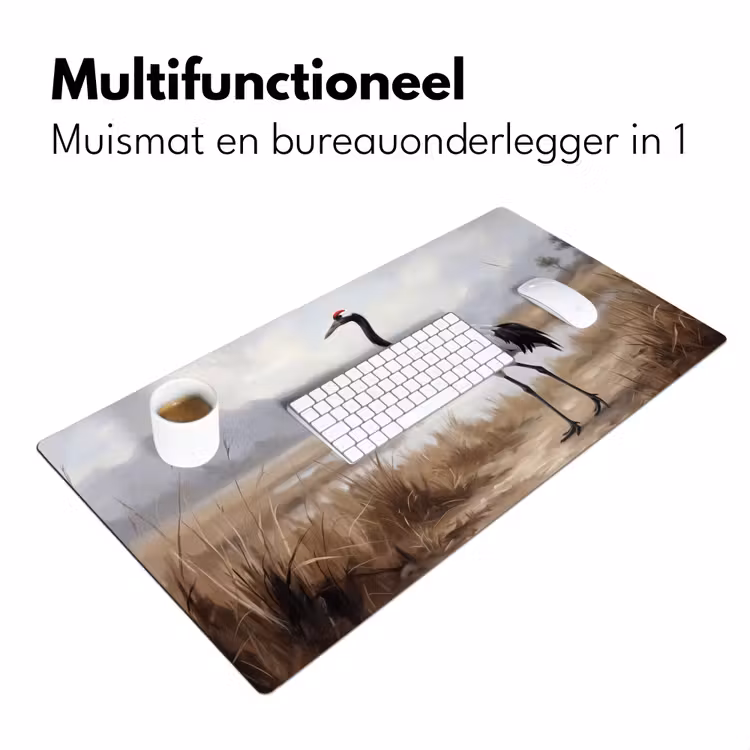 Bureau onderlegger - Kraanvogel - Natuur - Realistisch — 7