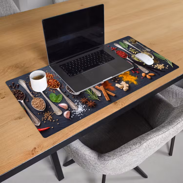 Bureau onderlegger - Kruiden - Lepels - Culinair - Kleurrijk - Sfeervol — 3
