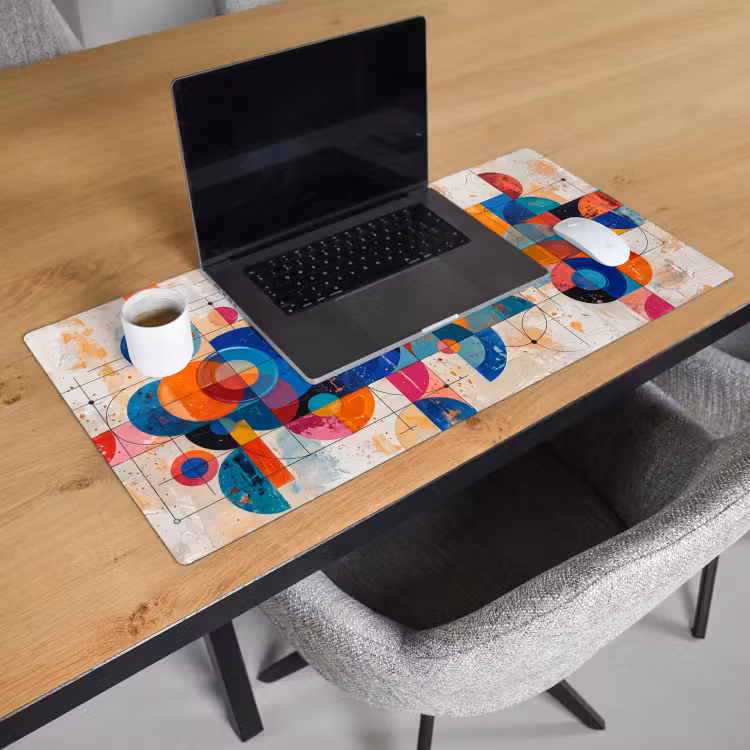Bureau onderlegger - Kunst - Geometrisch - Abstract - Kleurrijk — 3