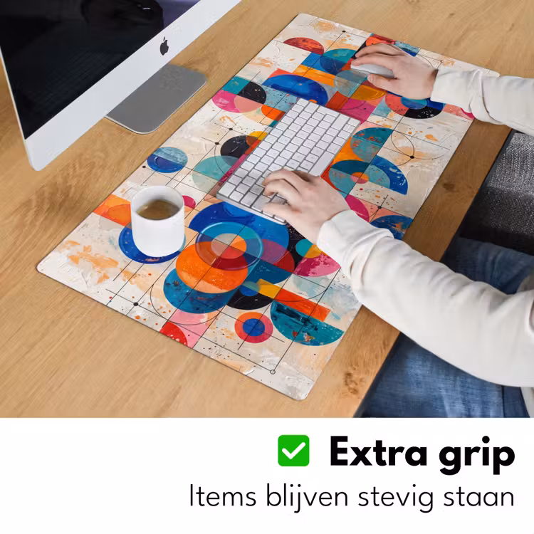 Bureau onderlegger - Kunst - Geometrisch - Abstract - Kleurrijk — 6