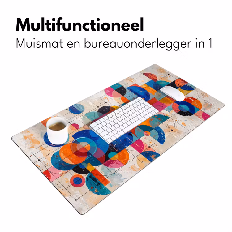 Bureau onderlegger - Kunst - Geometrisch - Abstract - Kleurrijk — 7