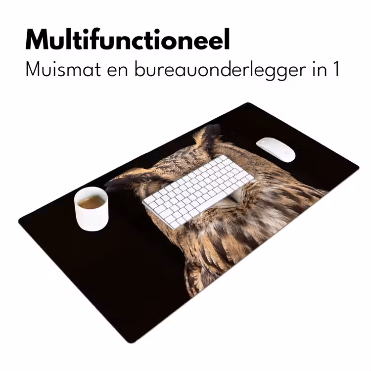 Bureau onderlegger - Oehoe - Uil - Portret - Bruin — 7