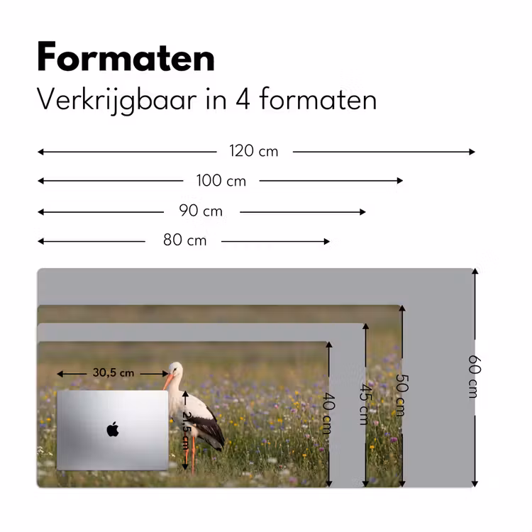 Bureau onderlegger - Ooienvaar - Bloemen - Weide - Kleurrijk — 8