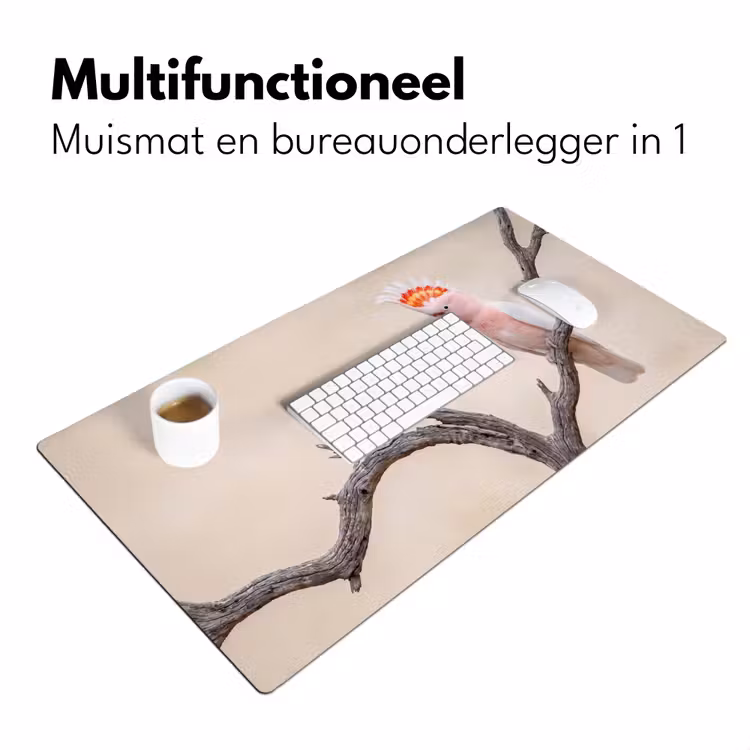 Bureau onderlegger - Papagaai - Tak - Roze — 7