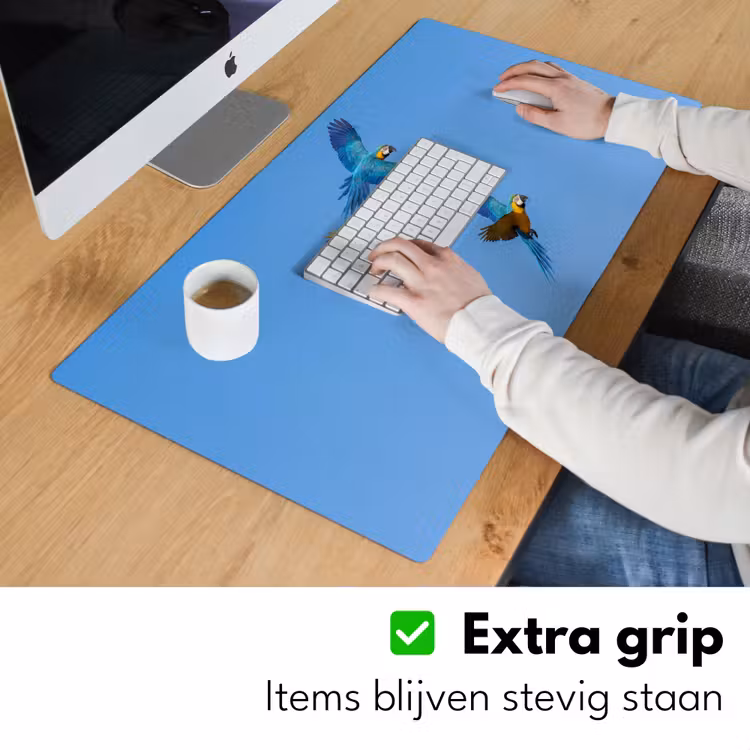 Bureau onderlegger - Papagaai - Vliegen - Blauw - Geel — 6