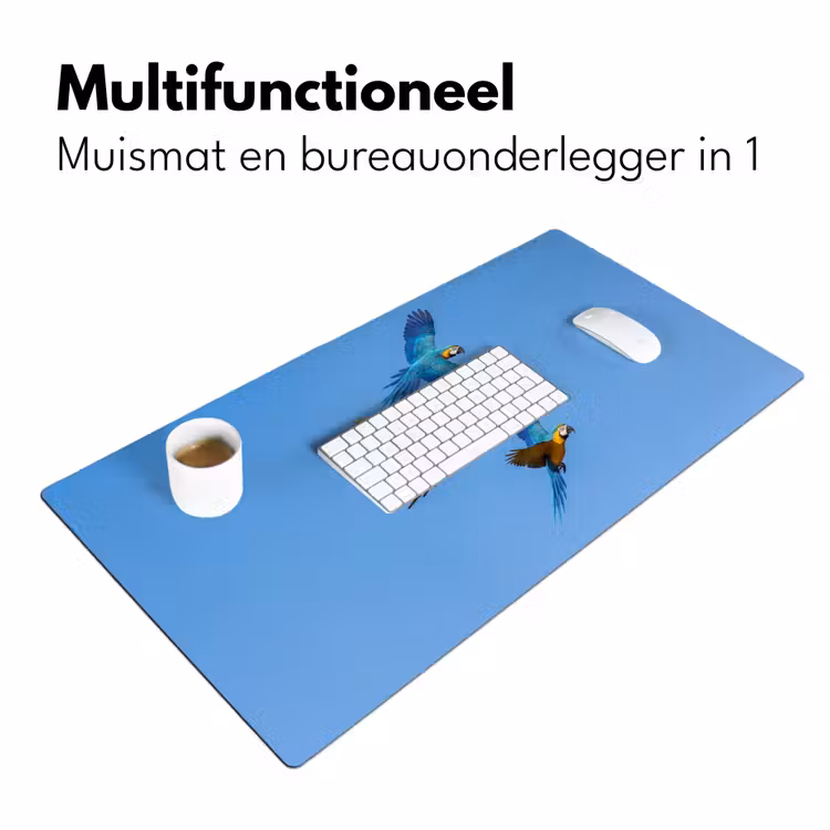 Bureau onderlegger - Papagaai - Vliegen - Blauw - Geel — 7