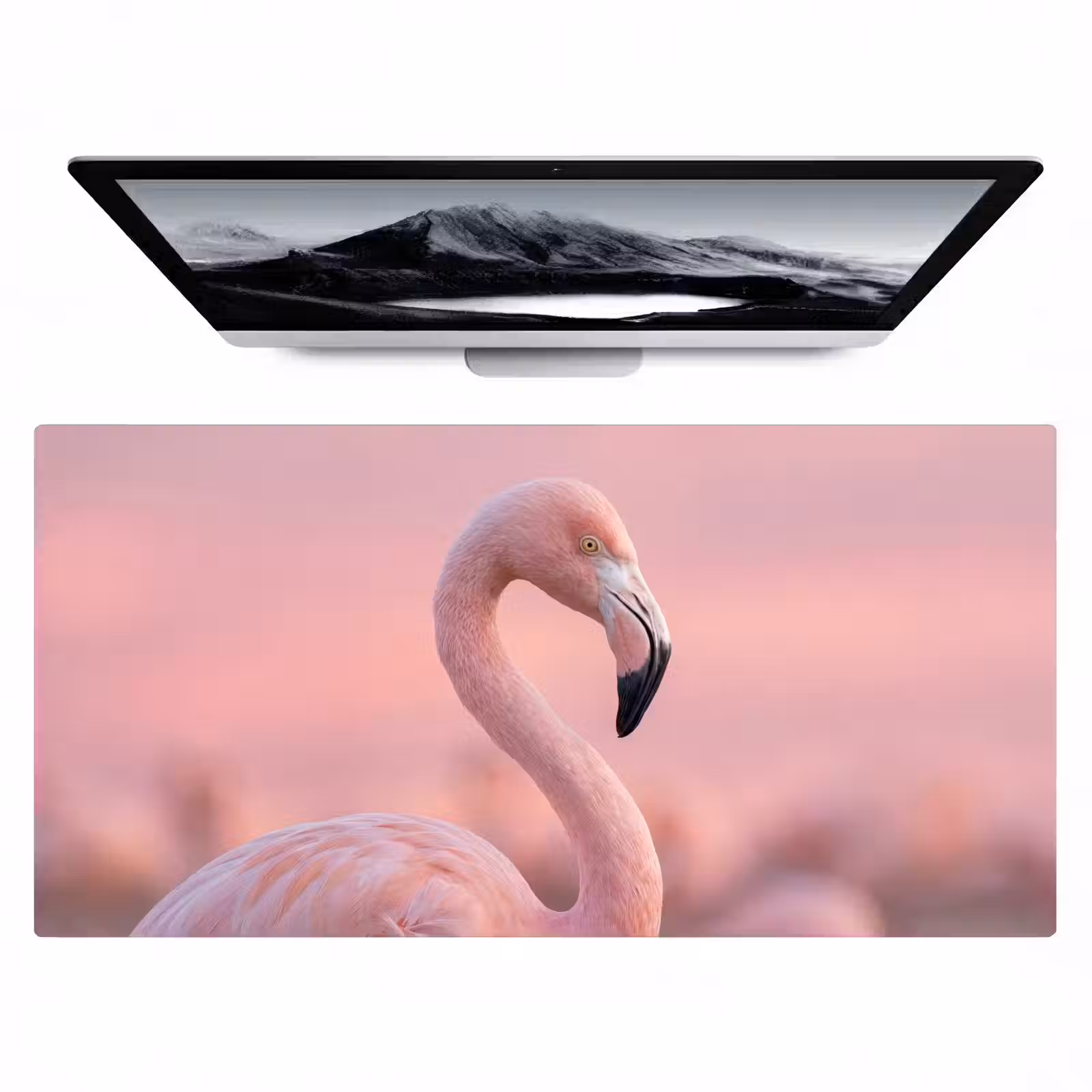 Bureau onderlegger - Flamingo - Portret - Roze — 1