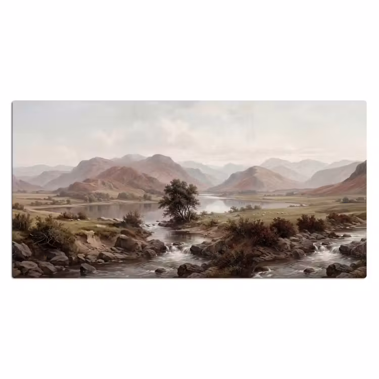 Bureau onderlegger - Berglandschap - Meer - Bergen - Vallei - Klassiek — 2