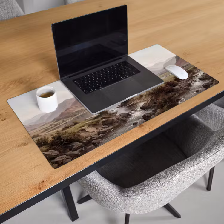 Bureau onderlegger - Berglandschap - Meer - Bergen - Vallei - Klassiek — 3