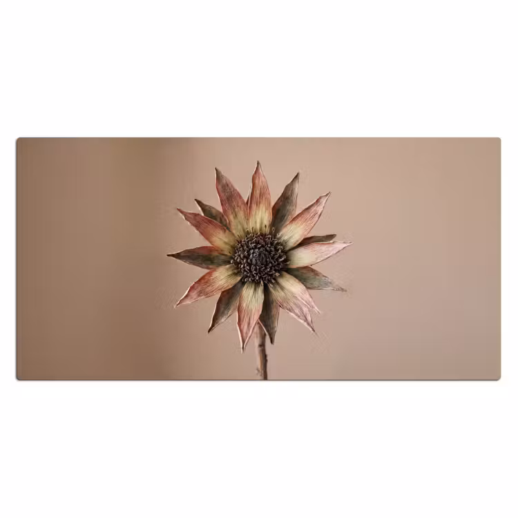 Bureau onderlegger - Droogbloem - Protea - Vintage - Beige - Rustiek — 2