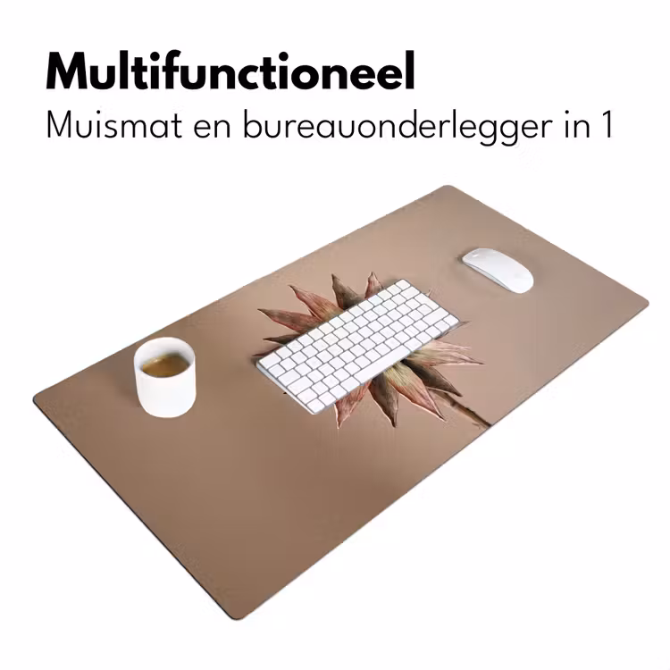 Bureau onderlegger - Droogbloem - Protea - Vintage - Beige - Rustiek — 7