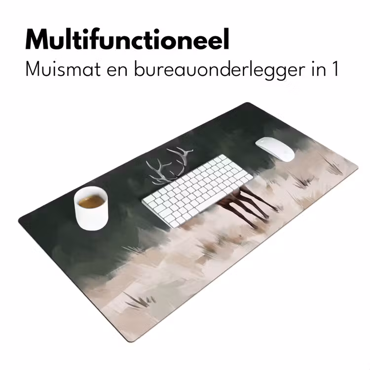 Bureau onderlegger - Edelhert - Gewei - Schildering - Rustiek — 7