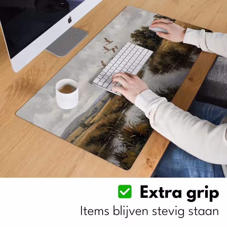Bureau onderlegger - Eenden - Rivier - Landschap - Vlucht - Nostalgisch — 6