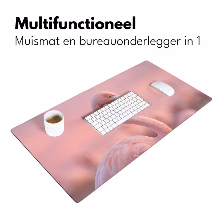 Bureau onderlegger - Flamingo - Portret - Roze — 7