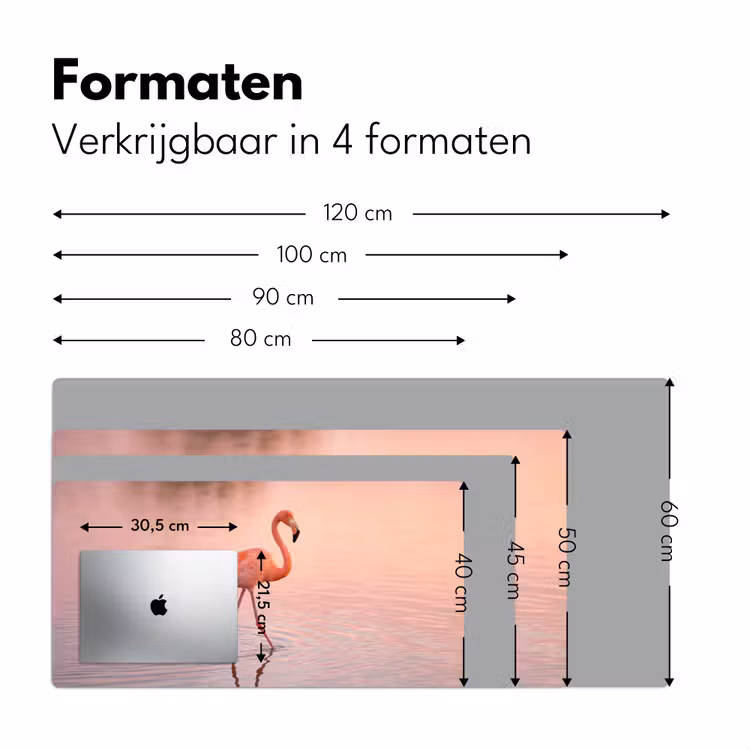 Bureau onderlegger - Flamingo - Water - Roze — 8