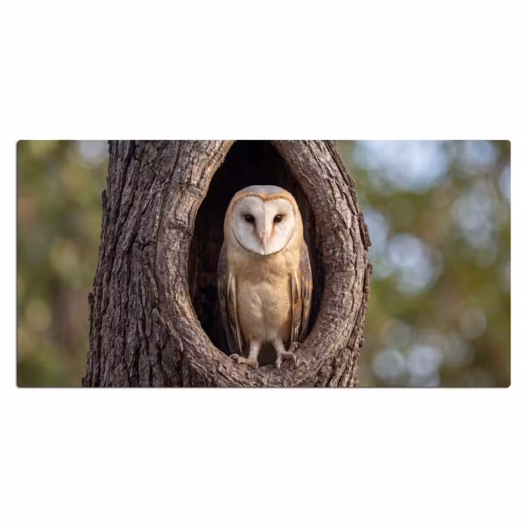 Bureau onderlegger - Kerkuil - Boom - Natuur - Bruin — 2
