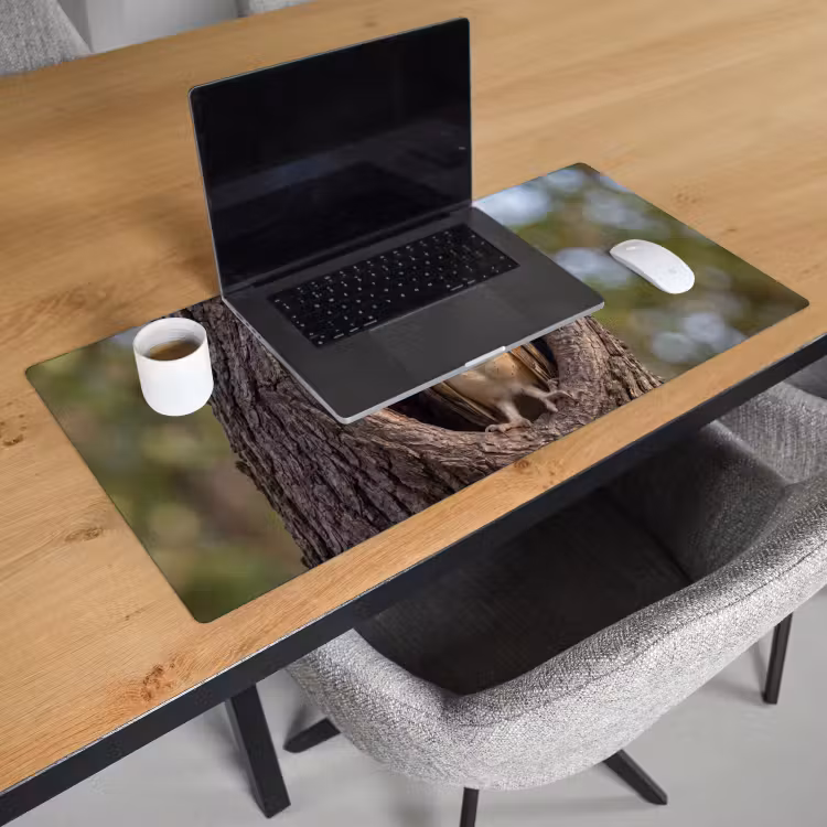Bureau onderlegger - Kerkuil - Boom - Natuur - Bruin — 3