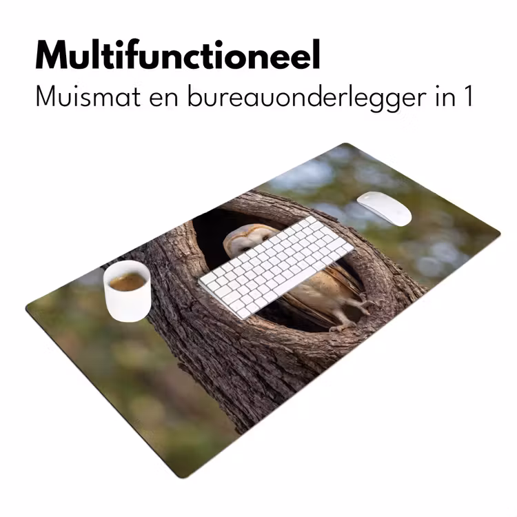 Bureau onderlegger - Kerkuil - Boom - Natuur - Bruin — 7