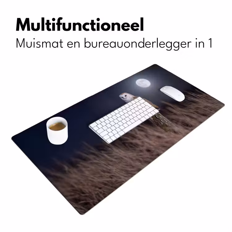Bureau onderlegger - Kerkuil - Maan - Nacht — 7