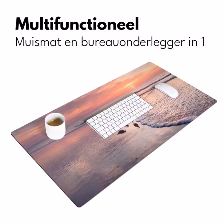 Bureau onderlegger - Meeuwen - Strand - Zee - Roze — 7