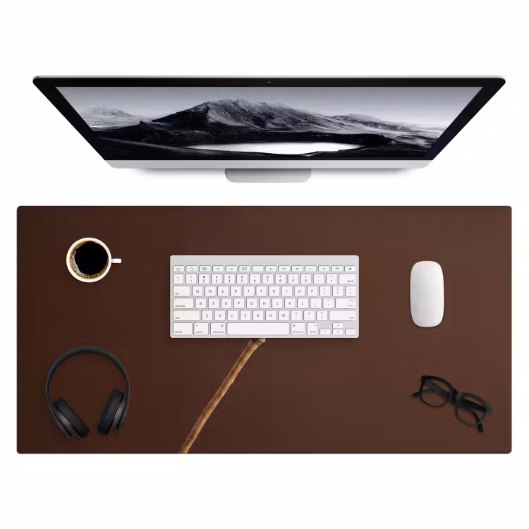 Bureau onderlegger - Papaverbol - Droogbloem - Bruin - Minimalistisch — 4
