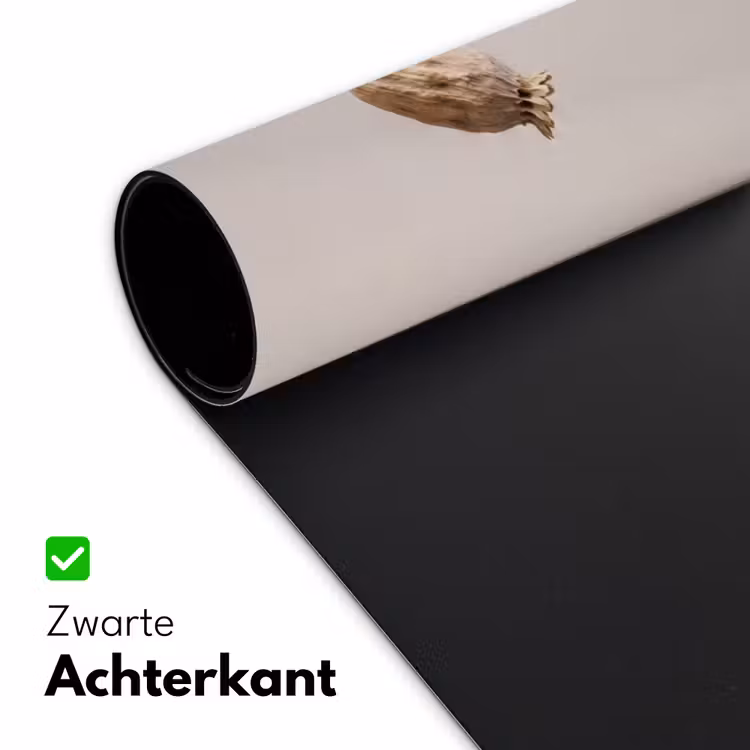 Bureau onderlegger - Papaverbollen - Droogbloemen - Minimalistisch - Beige - Rustig — 5