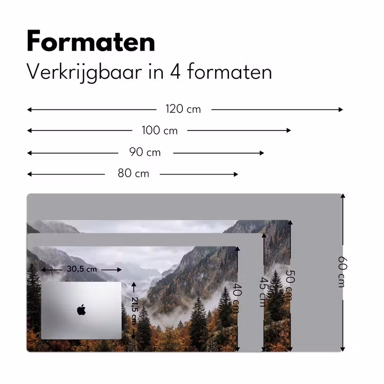 Bureau onderlegger - Bergen - Vallei - Mist - Herfst - Natuur — 8