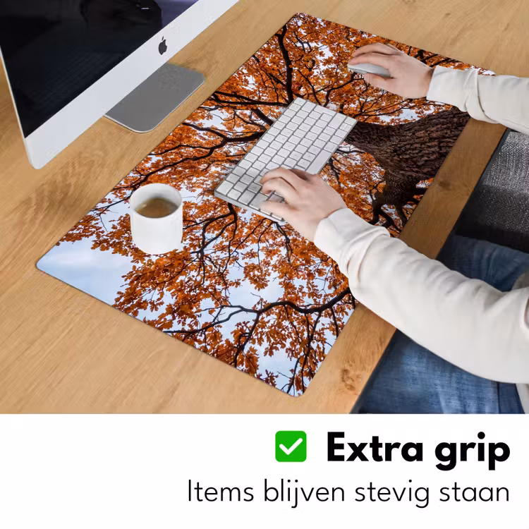 Bureau onderlegger - Boom - Bladerdak - Herfst - Oranje - Sfeervol — 6