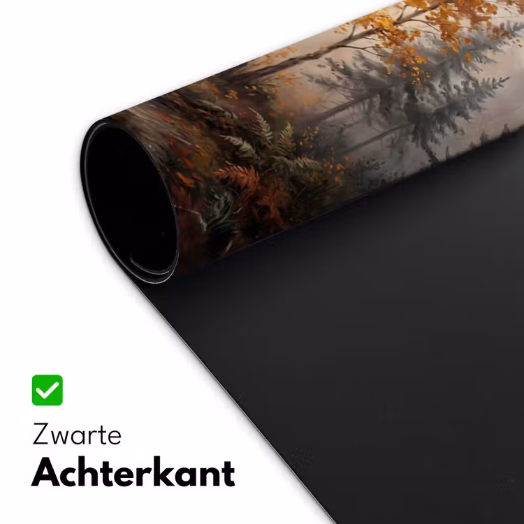 Bureau onderlegger - Bospad - Herfstbladeren - Natuur - Schilderachtig - Oranje — 5