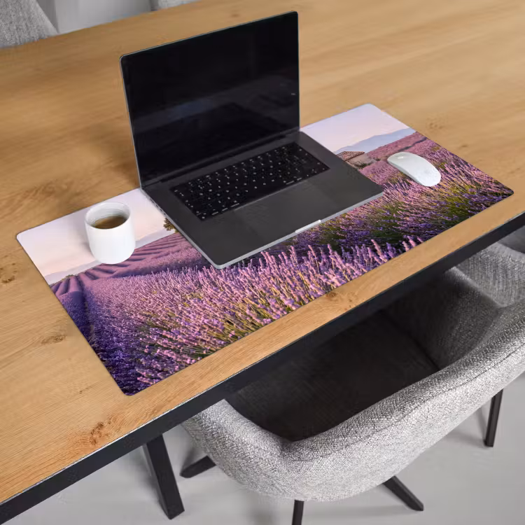 Bureau onderlegger - Lavendel - Landschap - Sereen - Paars — 3